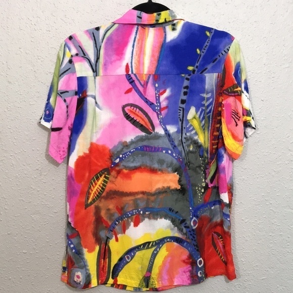 Jams World “Secret Crush” Retro Woman’s Blouse size M - Picture 2 of 10